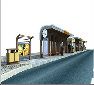地方特色候車亭 新疆昌吉A